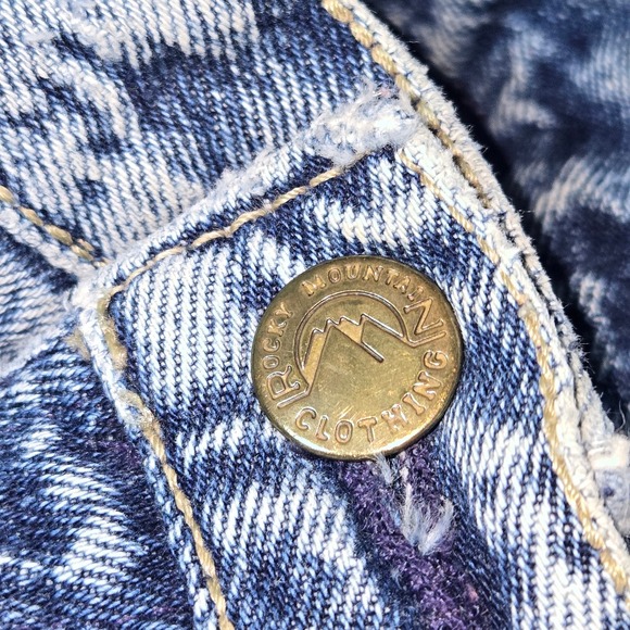 VINTAGE Rocky Mountain Jeans – High Rise Acid Wash – Size 31/11 – Made in USA - Picture 2 of 11
